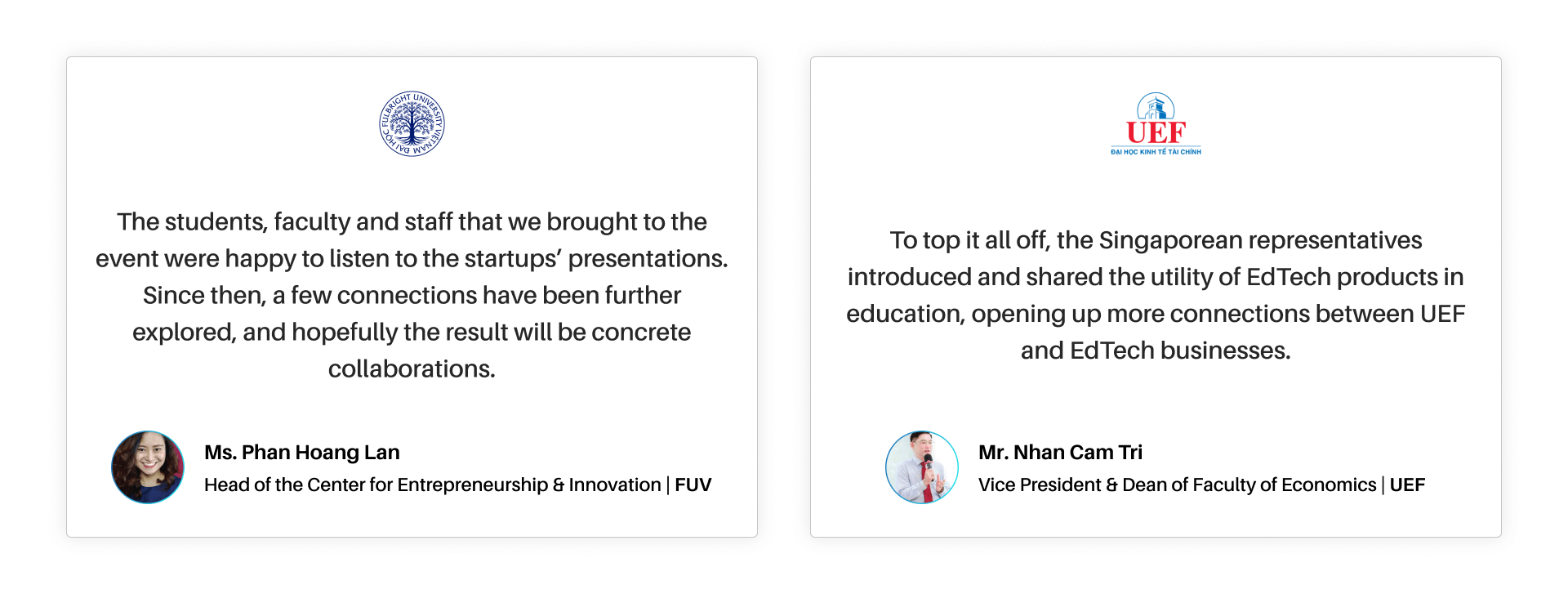 VIP EdTech Testimonial Vietnam Educational Institution