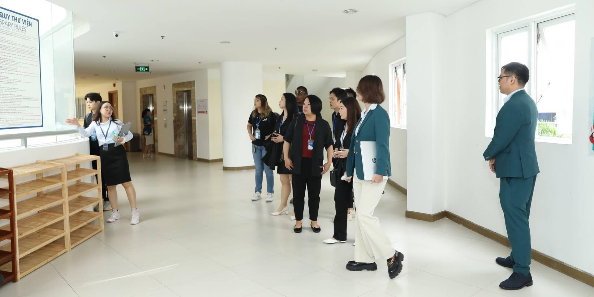 Visiting WellSpring’s modern campus (Photo: JDI)