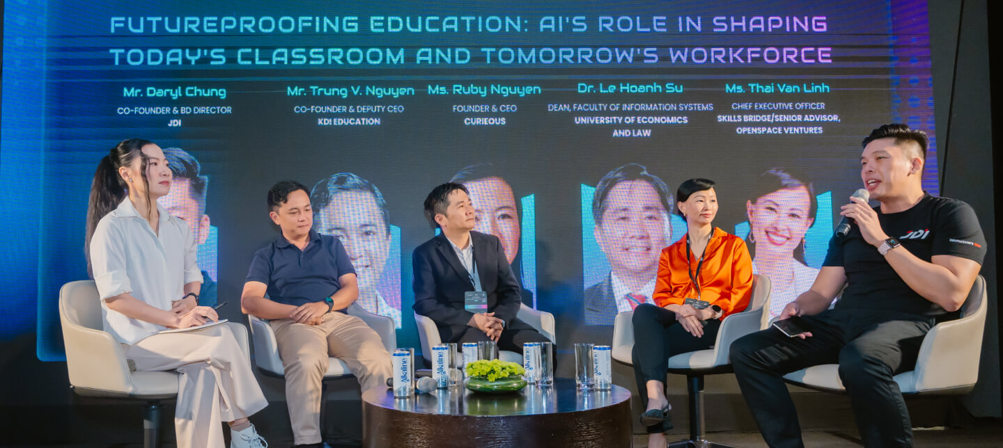Guest speakers discussing the impact of AI within the EdTech ecosystem. (Photo: JDI)