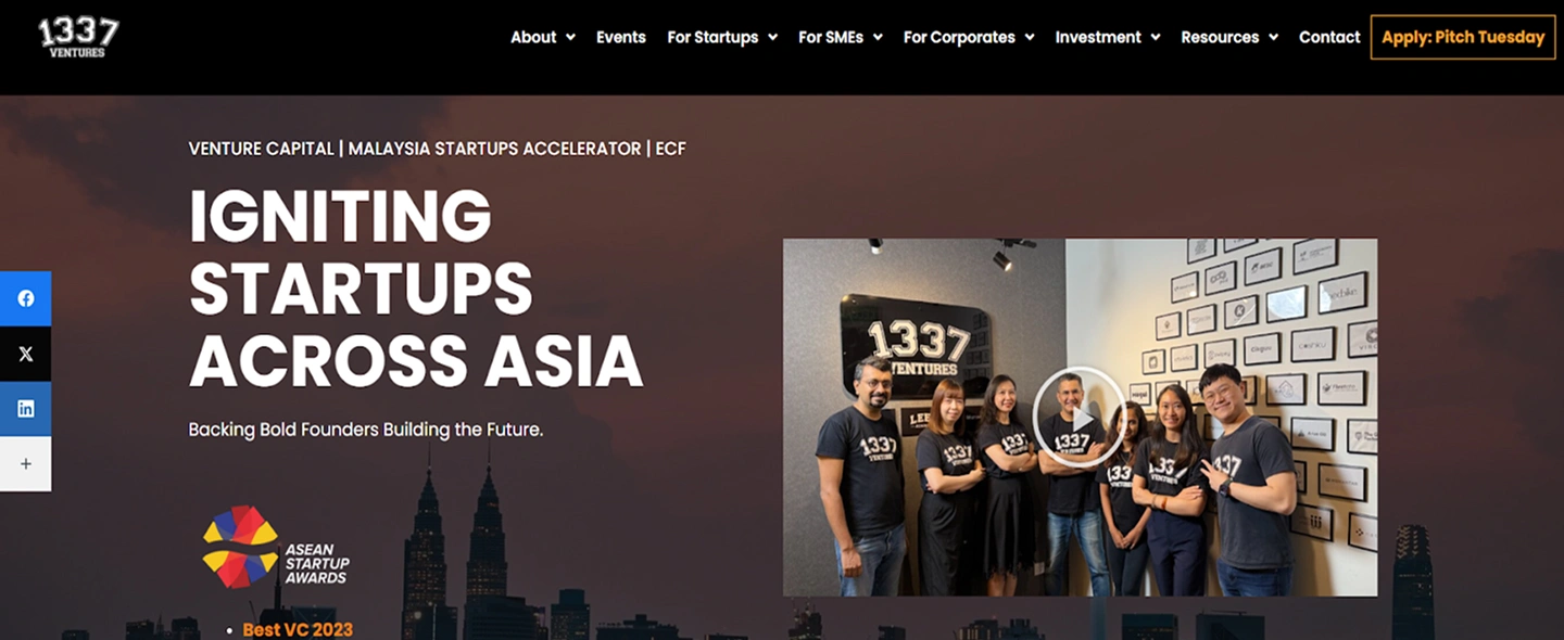 1337 Ventures venture capital Malaysia