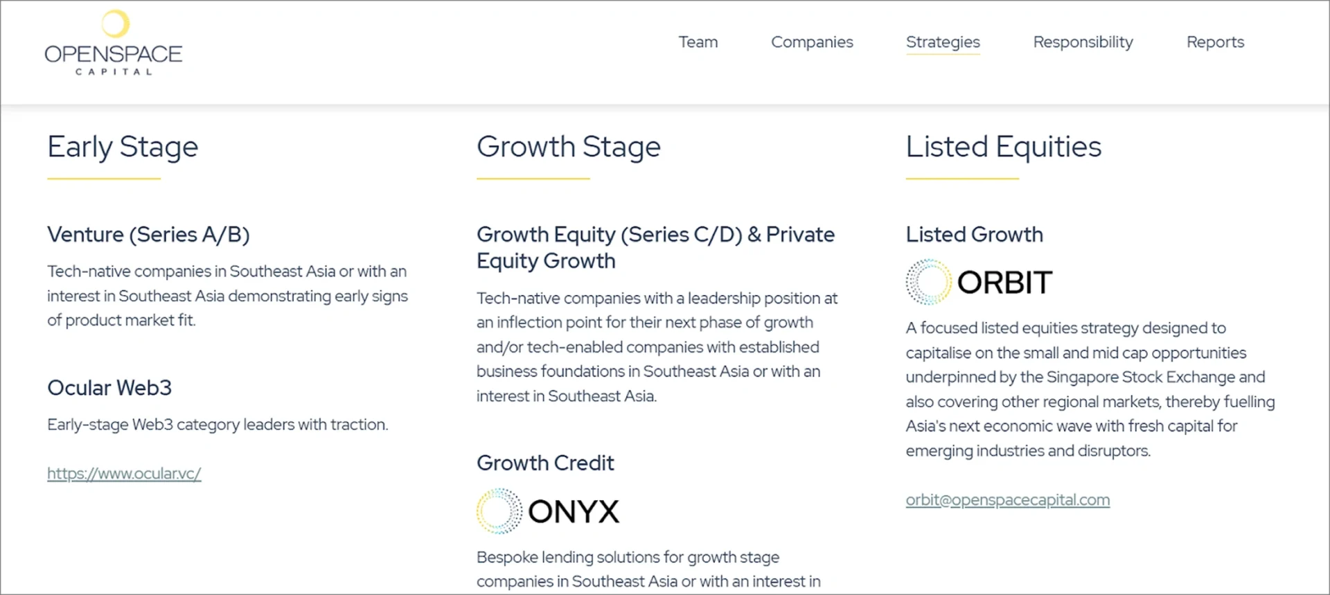 Openspace Ventures Venture Capital Singapore